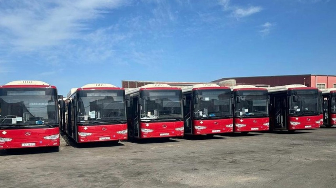 Daha bir marşrut xəttində avtobuslar yenilənir 
