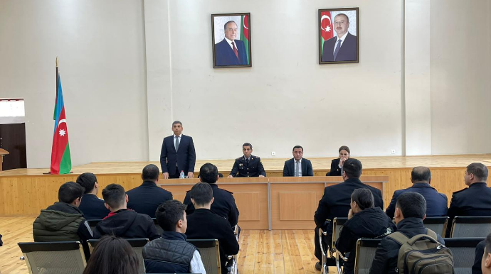 Qobustanda məktəblilərlə görüş keçirilib - FOTO