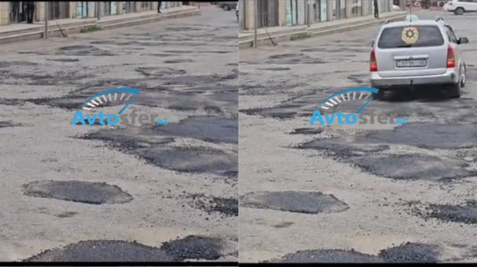 Bərdədəki yol infrastrukturunun vəziyyəti; asfalt yarımçıq çəkilib - VİDEO 