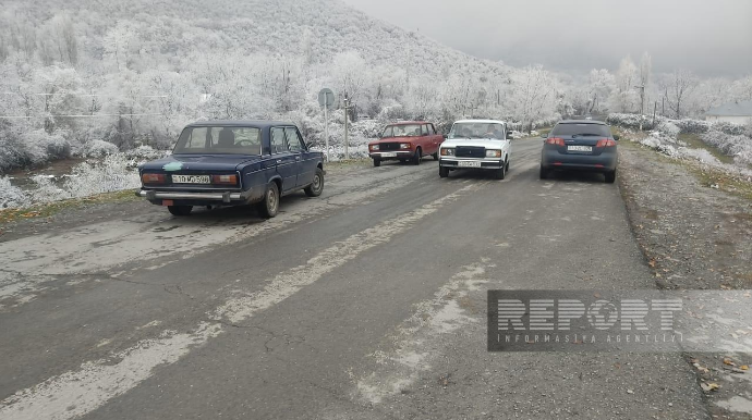 Şəkidə kəndləri birləşdirən körpü dağılır  - FOTO