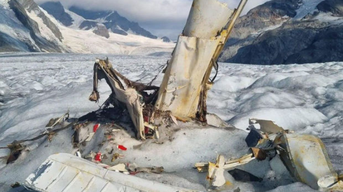 İsveçrədə 54 il əvvəl qəzaya uğrayan təyyarənin qalıqları tapıldı  - FOTO