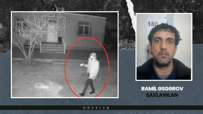 Sabunçuda evlərdən 25 minlik oğurluq edən şəxs saxlanıldı - FOTO - VİDEO