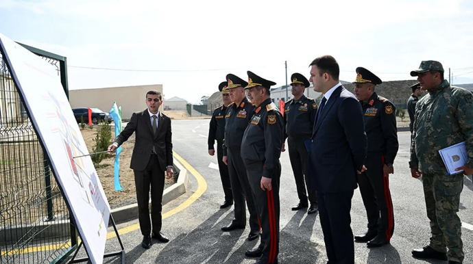 Yeni hərbi obyektlər istifadəyə verildi - FOTOLAR 