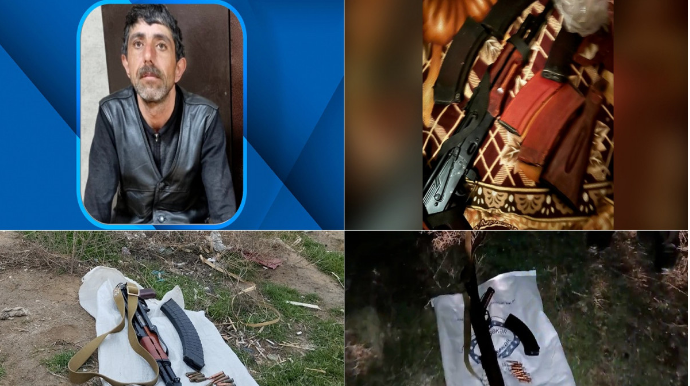 Sabunçuda 3 “Kalaşnikov” aşkar olunub - VİDEO 