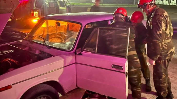 “Yol-nəqliyyat hadisələri zamanı zərərçəkmişlərin xilas edilməsi” təlimi keçirilib - FOTOLAR 