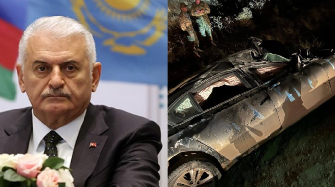 Binəli Yıldırımın qəzaya düşdüyü avtomobilin FOTOSU 