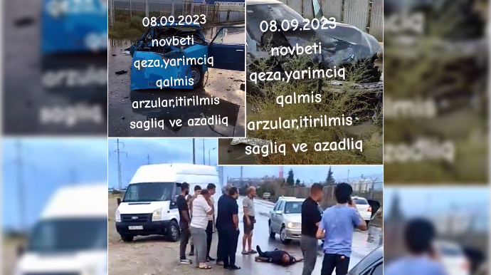 Sumqayıtda “BMW” ilə “01” toqquşdu,“VAZ”ın sürücüsü asfaltda can verdi   - VİDEO