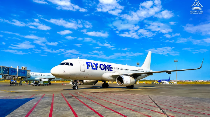 "FlyOne" Kişineu istiqamətində müntəzəm uçuşlara başlayıb - FOTO