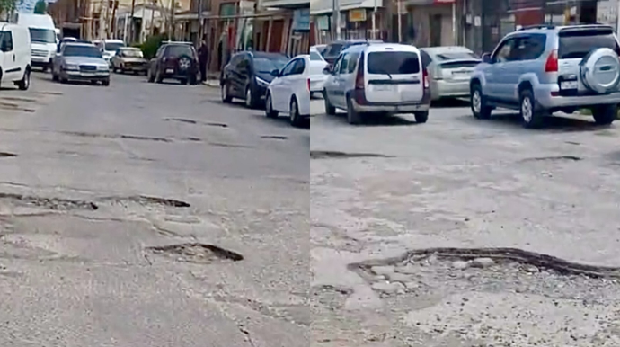 Biləcəridə illərdir dəyişməyən mənzərə: Yol problemi həllini tapmır   - VİDEO