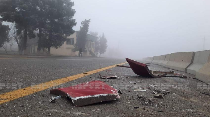 Sabirabadda yol qəzasında xəsarət alan şəxs Bakıya göndərilib