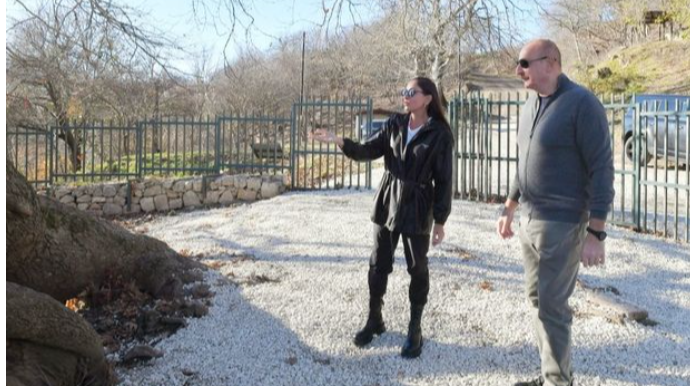 Prezident və xanımı “Çinar müqəddəs yer” abidə kompleksinə baxış keçirdi  - FOTO