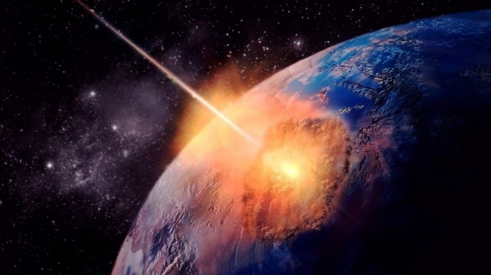 Bakı səmasında böyük meteoritin düşməsi anı  - VİDEO