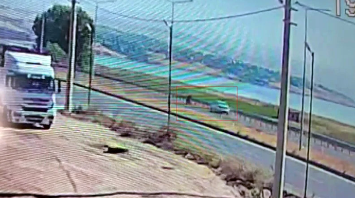 Moto sürən ata və oğlu ağır yol qəzasında öldü - VİDEO 