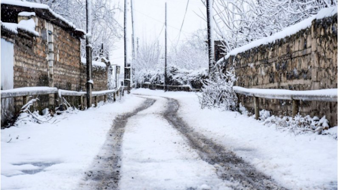 Bu ərazilərə qar yağdı 