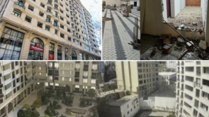 Sakinlər "Pilot Residence" MTK-dan şikayət etdilər - Bina keyfiyyətsizdir, fasadı tökülür