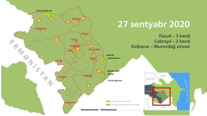 192 освобожденных азербайджанской армией населенных пункта отображены на интерактивной карте  - ВИДЕО