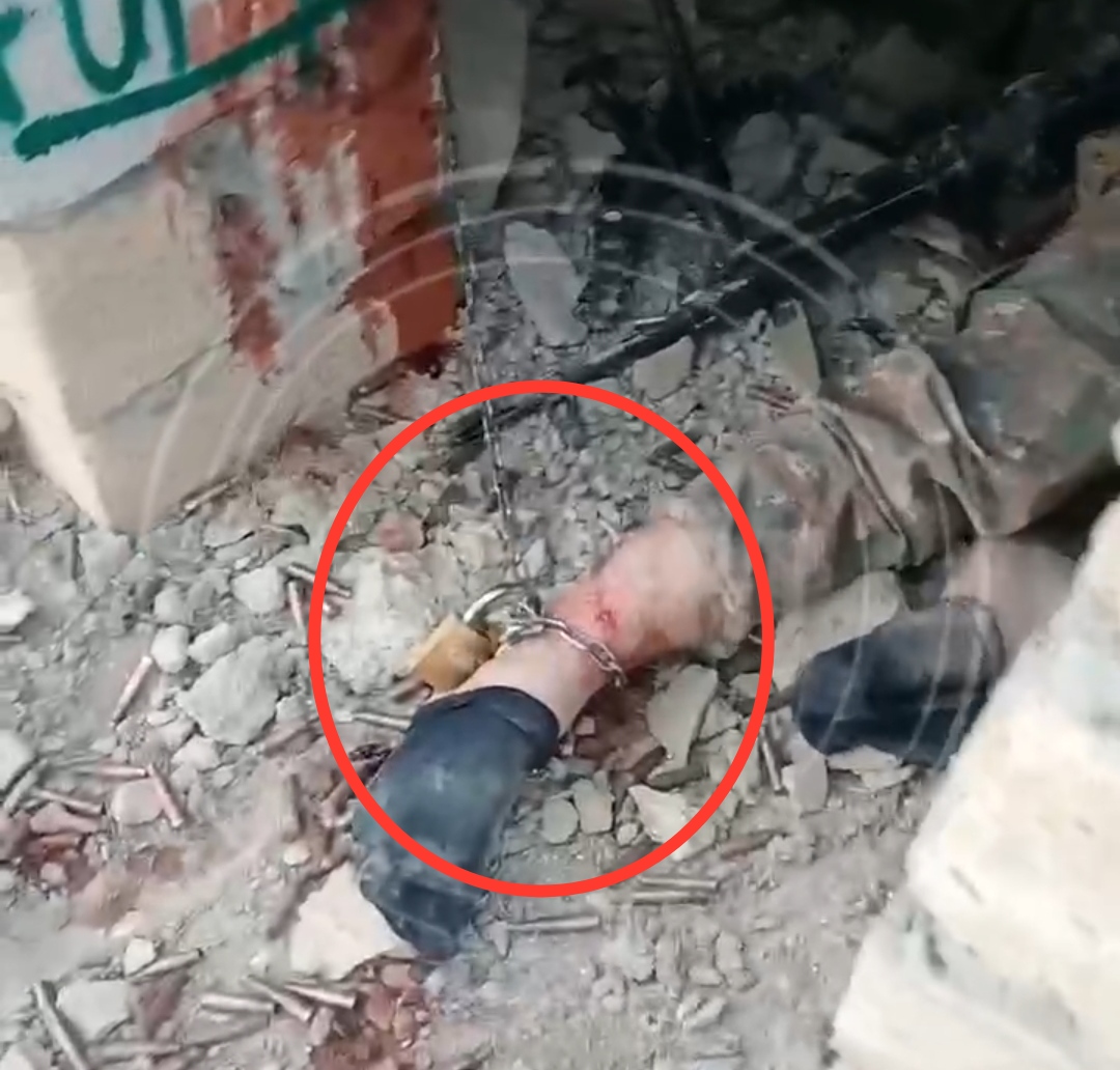 Düşmən öz əsgərini  zəncirlə bağlayıb döyüşə məcbur edir- Şok Video 