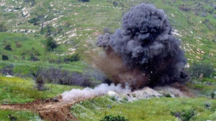 Cəbrayılda minaya düşən iki nəfərin meyitinin tikələri tapılıb