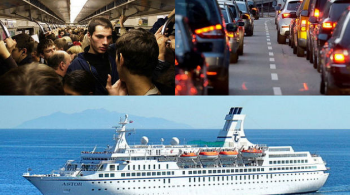 Paytaxtda tıxacdan qurtulmağın yolları: Gəmi ümidi də suya düşdü?   - FOTO