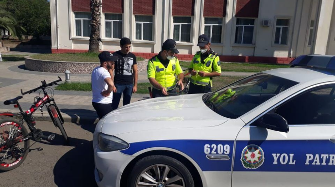 Yol polisi Astarada reyd keçirdi;  qəza şəraiti yaradan velosipedçilər saxlanılıb - FOTO 