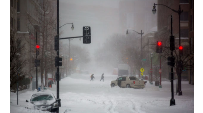 В США бушует снежная буря, есть погибшие