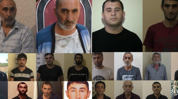 Ağcabədidə polis əməliyyat keçirib, 20 nəfər saxlanılıb   - FOTO