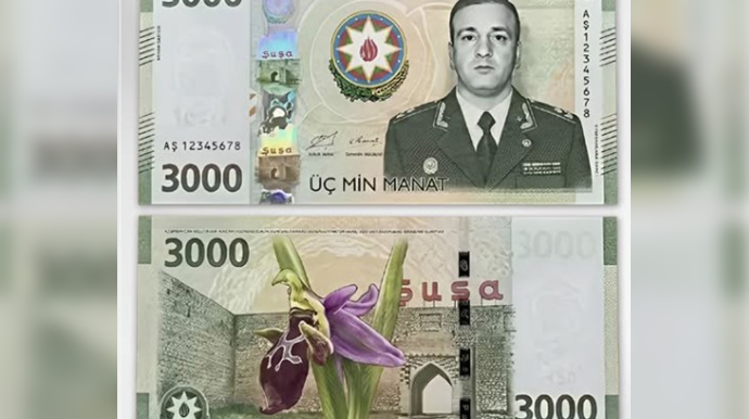 Üzərində Polad Həşimovun şəkli olan 3 minlik əsginas saxtadır - RƏSMİ