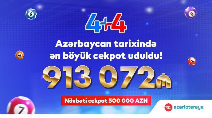 Azərbaycanda 913 000 manatlıq cekpot uduldu – TARİXİ UDUŞ - VİDEO 