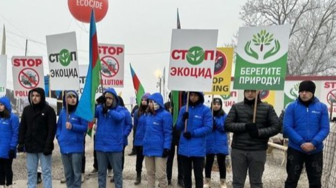Акция протеста на дороге Ханкенди - Лачын продолжается 45 дней