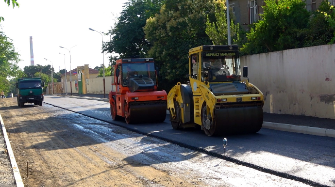 Nizami rayonunda 5 küçə təmir olunub