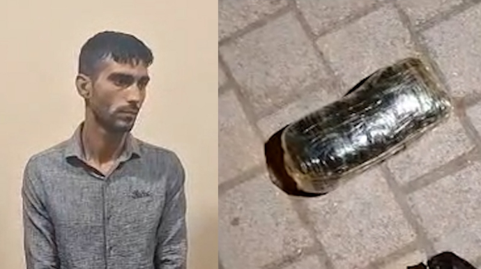Paytaxtda heroin satan narkokuryer saxlanıldı - VİDEO