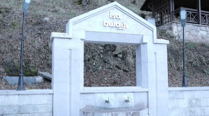 İlham Əliyev və Mehriban Əliyeva Şuşada İsa bulağında olublar 