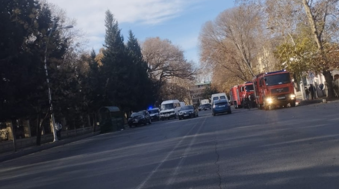 Mingəçevirdə maşın yandı