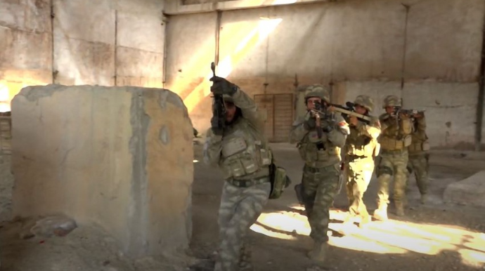 Əlahiddə Ümumqoşun Ordunun xüsusi təyinatlı bölmələrində təlim keçirilib - VİDEO