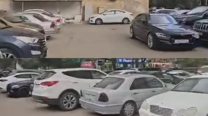 Bakı məhəllələrində parkinq problemi- SAKİNLƏR NARAZIDIR  - VİDEO