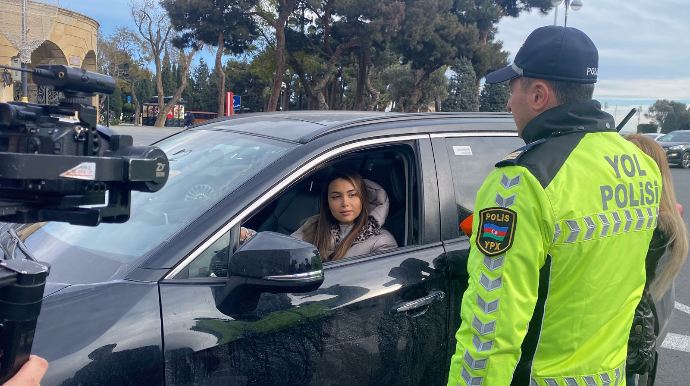 Yol polisi bayram öncəsi maarifləndirici tədbirlərə start verdi  - FOTO