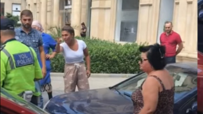 Bakıda qadın sürücülərin ŞOK DAVASI:  işə polis qarışdı -  VİDEO 