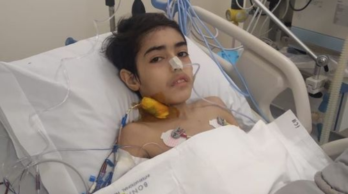 Ana uşağı üçün kömək istədi  - FOTO