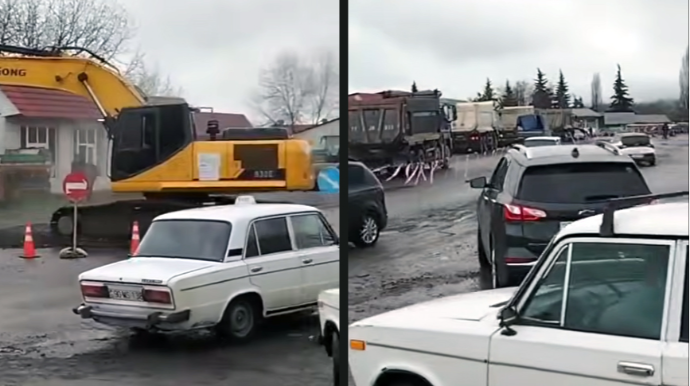 Azərbaycanda məşhur bazar sökülür - Avtomobil yolu genişləndirilir - VİDEO 