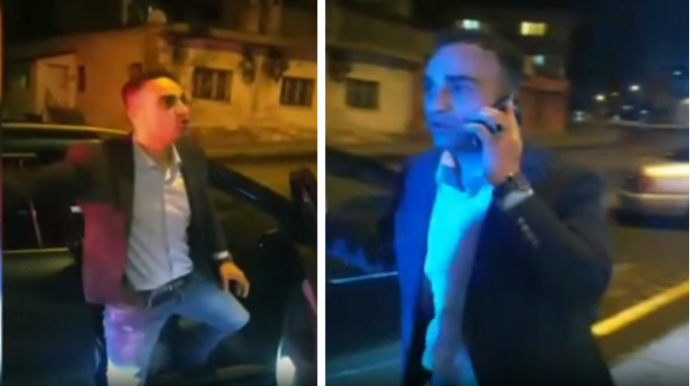 Vətəndaşlar polisə XƏBƏR VERDİ; sərxoş tutulan sürücü dava saldı - VİDEO