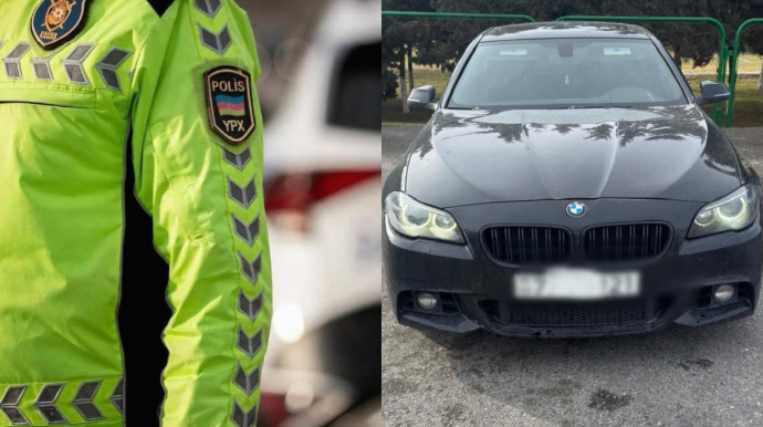 Vəsiqəsiz maşın sürən şəxs narkoman çıxdı - FOTO