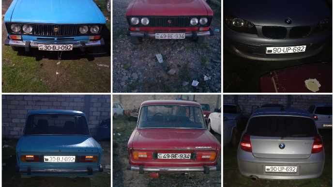 "VAZ"  və "BMW"  ilə sürət yarışı keçirənlər saxlanıldı - 15 SUTKA HƏBS   - FOTO