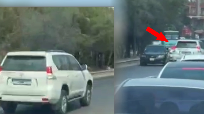 "Zerkalni Əliyar” daha bir yolda "protiv" sürdü - ANBAAN VİDEO 