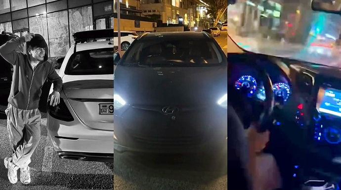 Bakıda “Hyundai”la tez-tez riskli “şou”lar göstərən sürücü - VİDEO