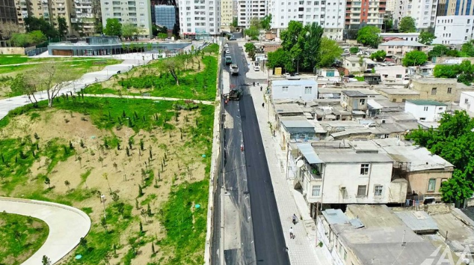 Yasamalda 4 küçə yenidən qurulur  - FOTO