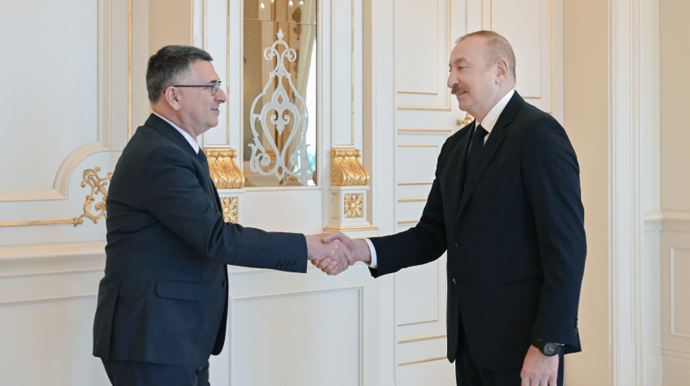 Prezident İsrail XİN rəhbərini qəbul etdi - FOTO