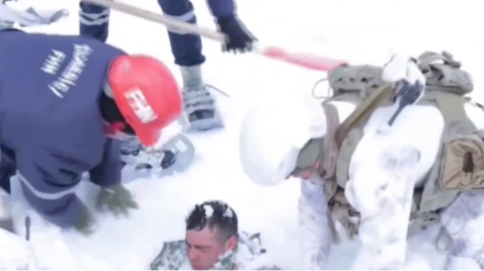 Zəngəzur Milli Parkında qar uçqunu ilə bağlı birgə təlim - VİDEO