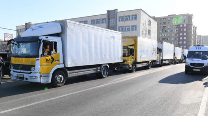 Füzuli şəhərinə növbəti köç karvanı yola salınıb