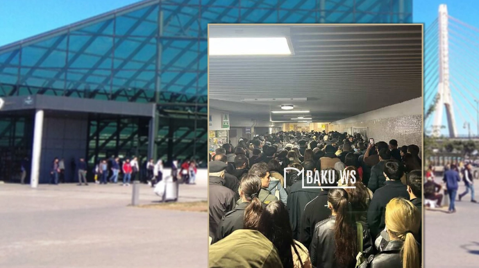 Metronun "Koroğlu" stansiyasında böyük SIXLIQ - FOTO