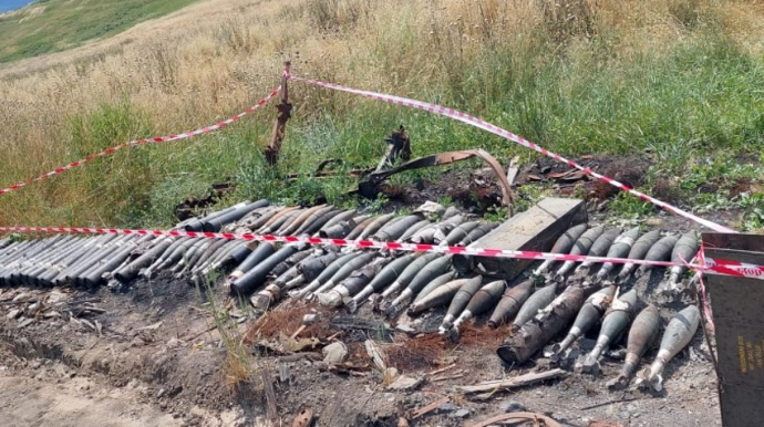 Xocavənddə silah-sursat aşkarlandı  - FOTO